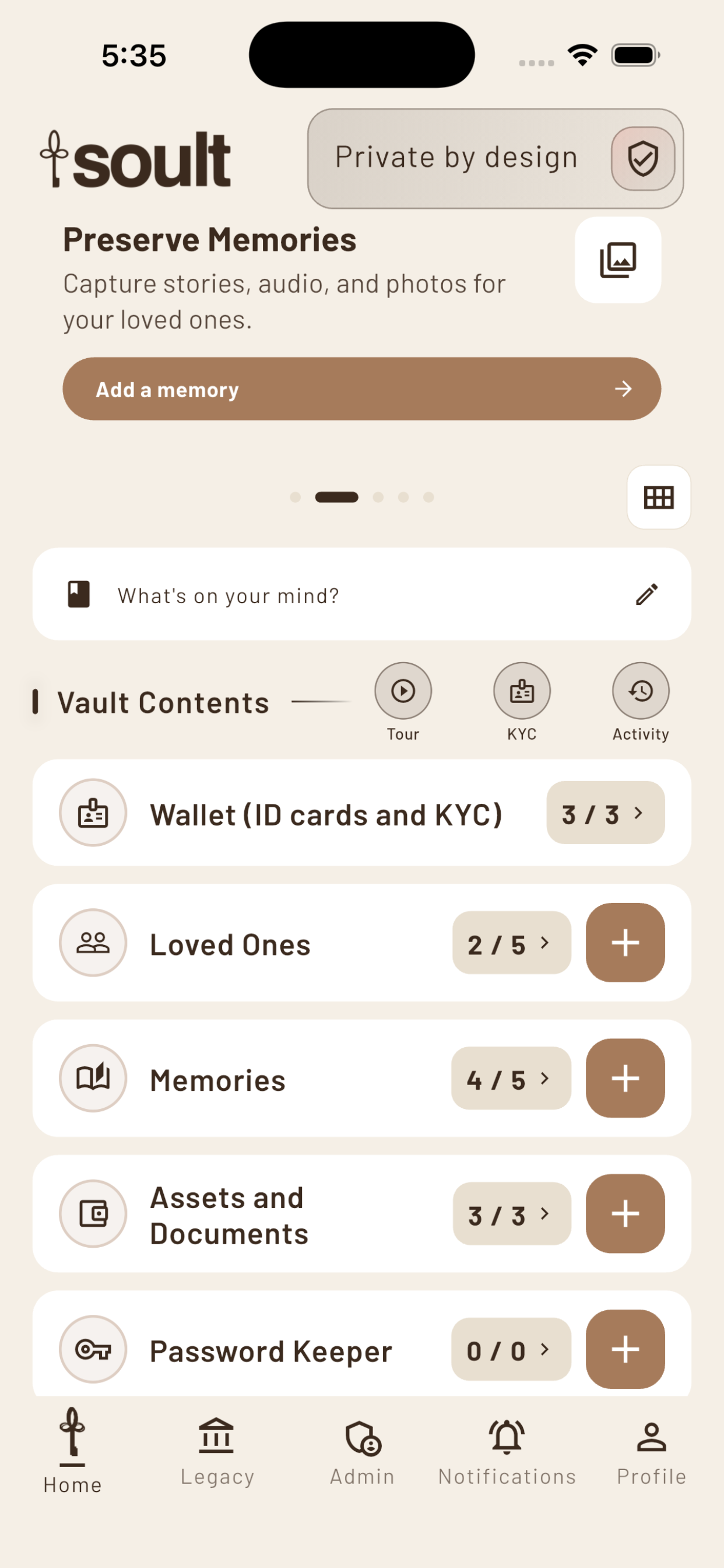 Soult - Secure Legacy Vault screenshot 2