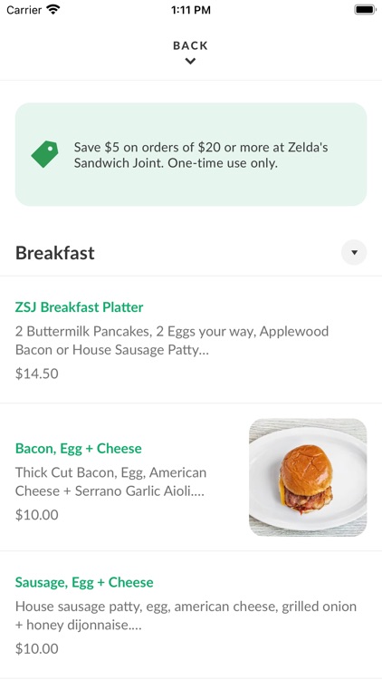 Zelda's Sandwich Joint