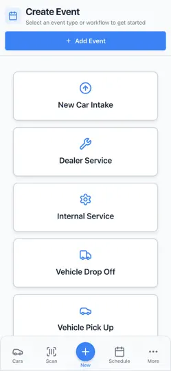 Screenshot von Car Storage Software auf dem iPhone 1