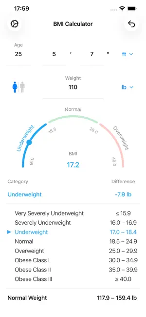 BMI Calculator – Weight Loss screenshot 1