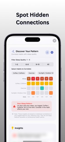 SleepGrids – Sleep & Habit Log Screenshot 4 of 6