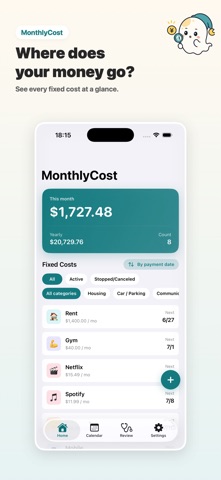 MonthlyCost Screenshot 3 of 5