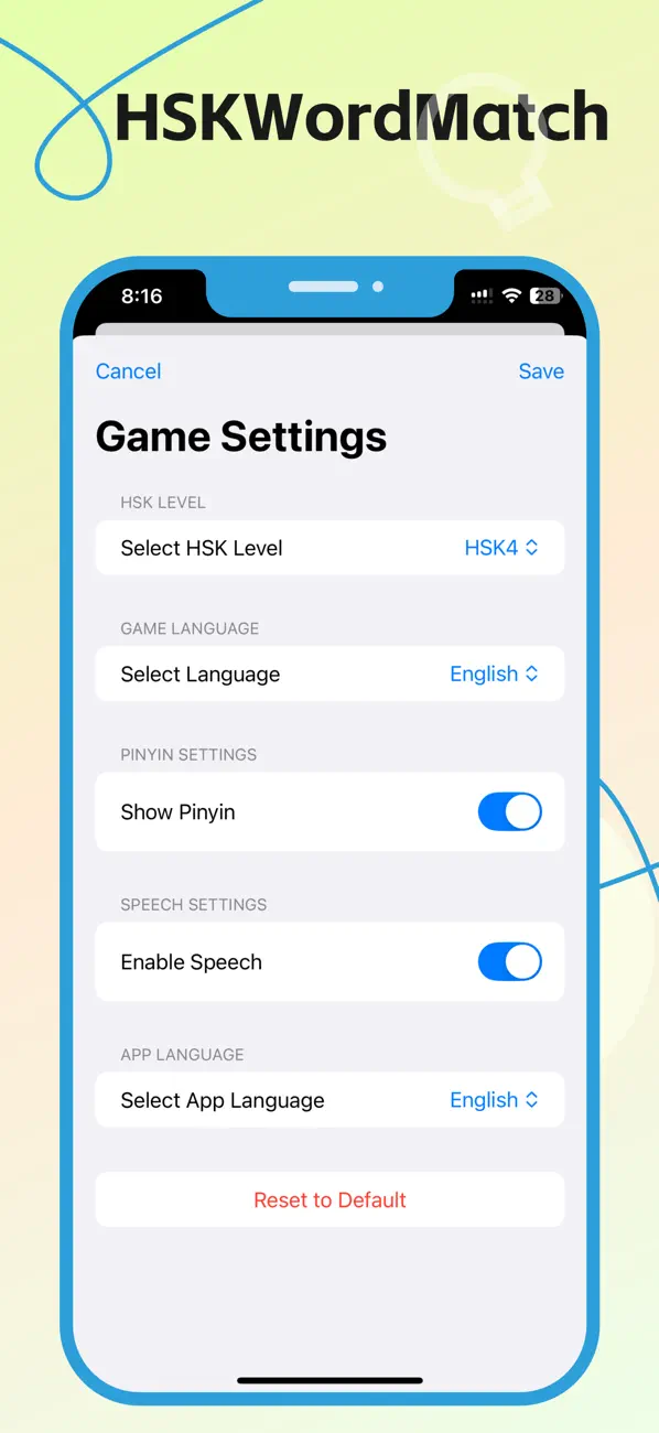 Screenshot #3 pour HSKWordMatch