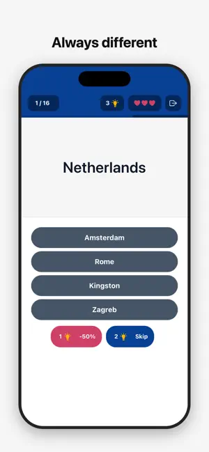 Capitals Quiz Game screenshot 3