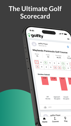 golfity: Strokes Gained Stats screenshot 1