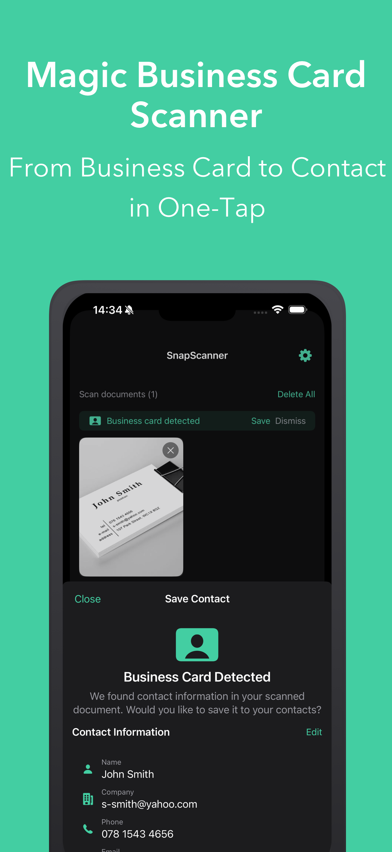 SnapScanner+ PDF, Docs & Cards