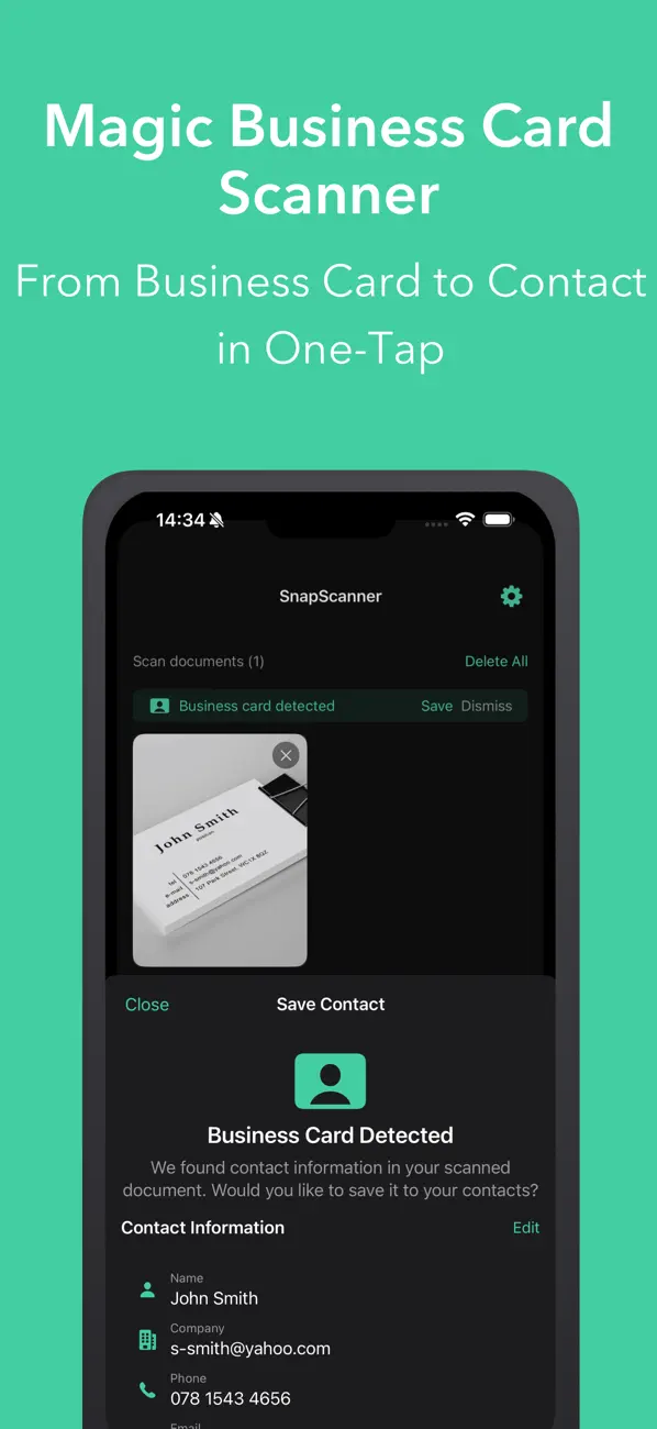 SnapScanner+ PDF, Docs & Cards Screenshot 4