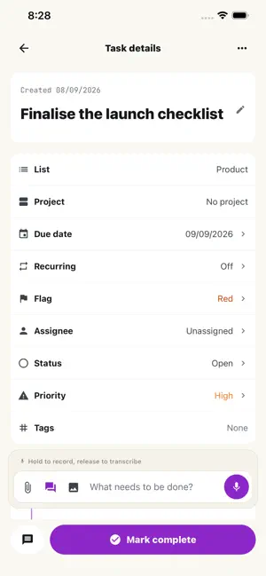 Synctodo: Task List & Subtasks screenshot 2