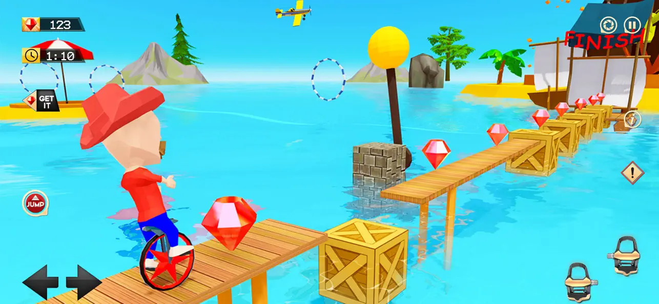 Screenshot #2 pour Unicycle Racing 3D Simulator