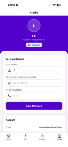 ESOS Audit App screenshot