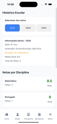 Carteira Estudantil App screenshot