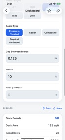 Construction Tools: Calculator screenshot
