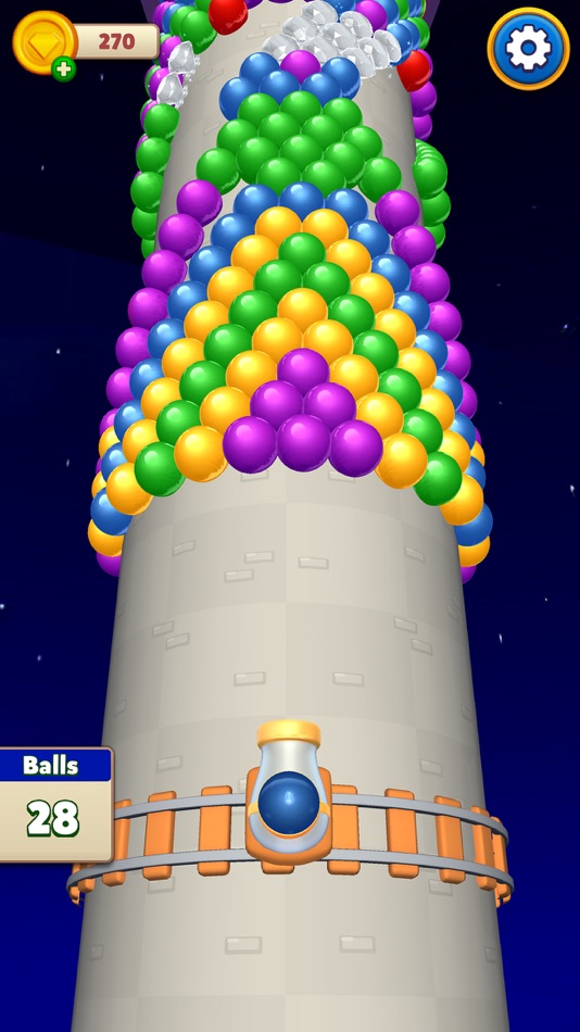 #4. Bubble Popper Ballz (iOS) Ved: ICEBEAR., JSC