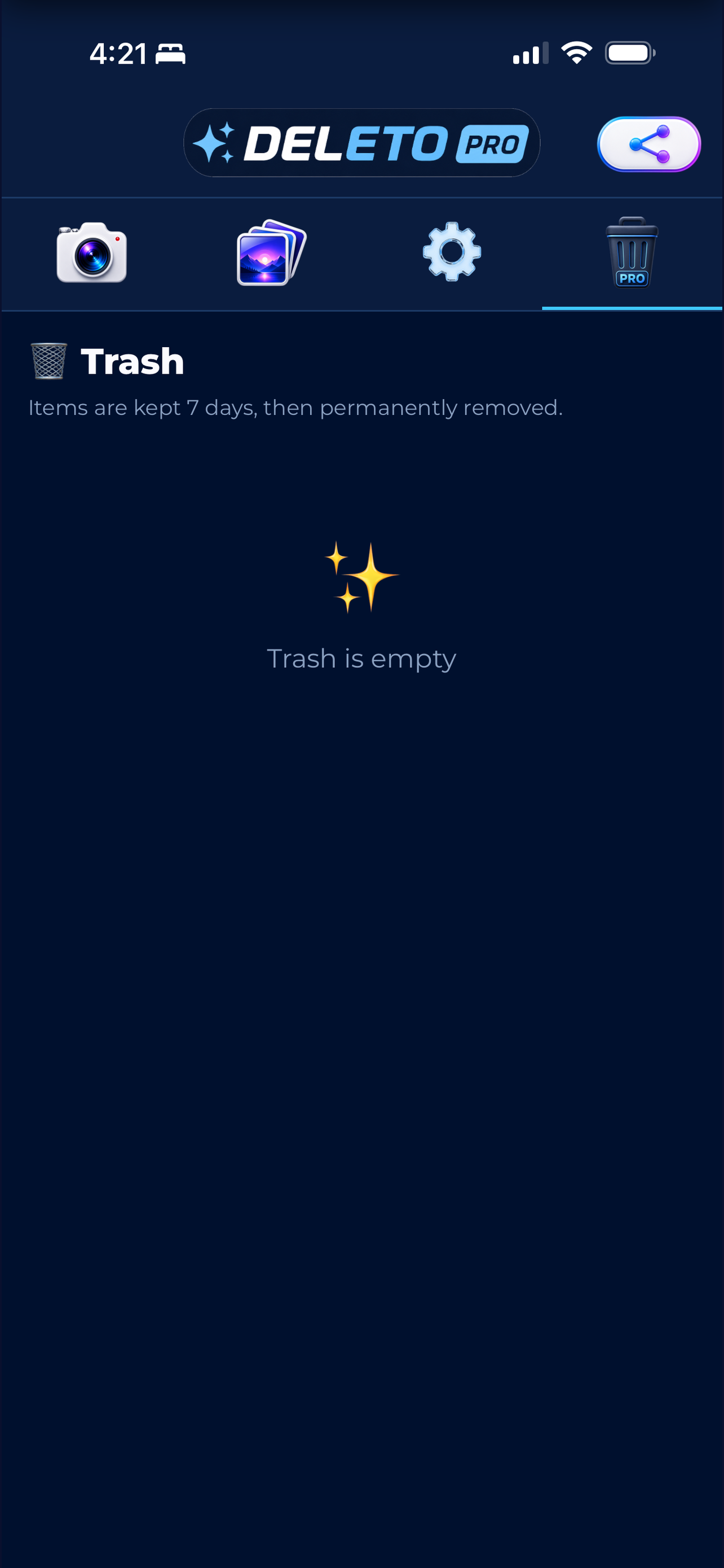 Deleto: Auto-Delete Camera screenshot 6