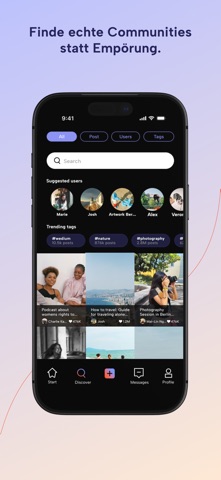 wedium - social social network iPhone screenshot 2