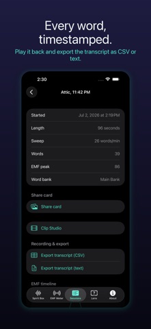 SpectraBox: Spirit Box EVP iPhone screenshot