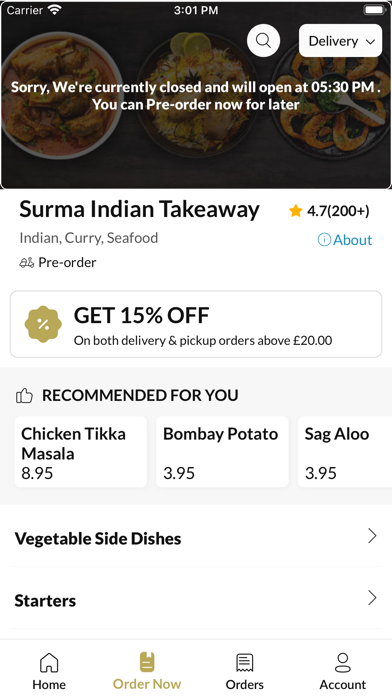 Surma Indian Takeaway Screenshot
