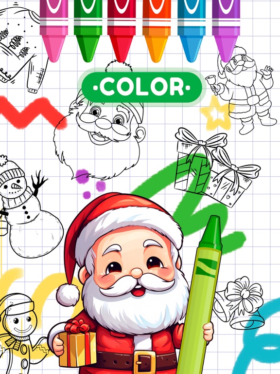 Screenshot #4 pour Coloriages du Père Noël