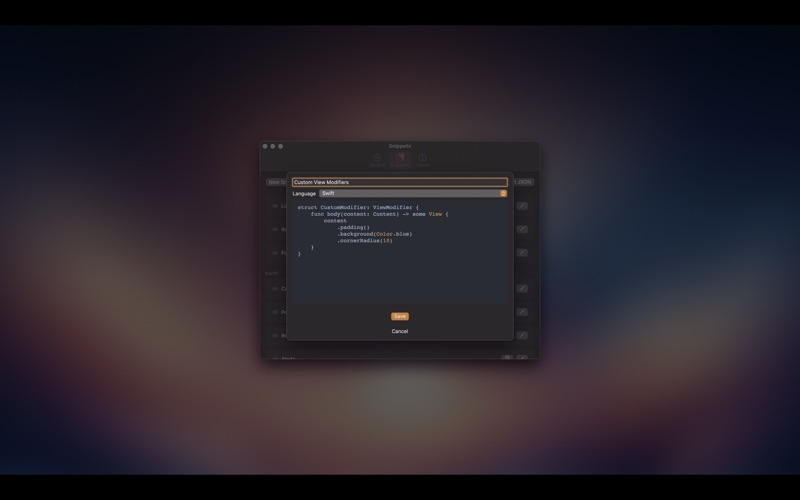 CodeSnippy screenshot