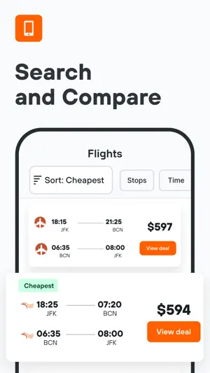 KAYAK: Flights, Hotels & Cars screenshot 3