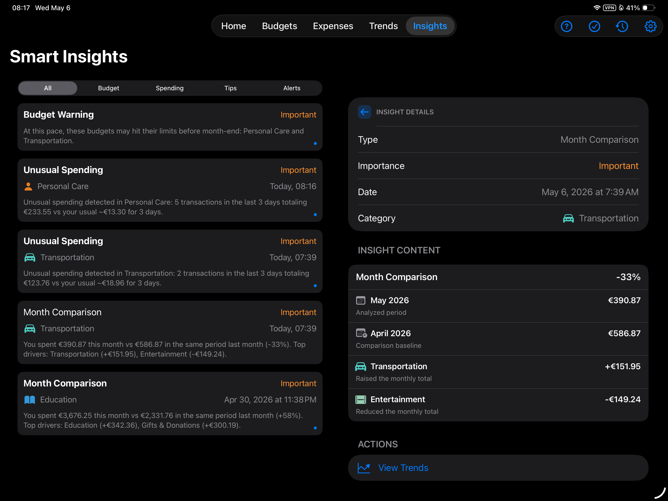 SmartBudget Insights