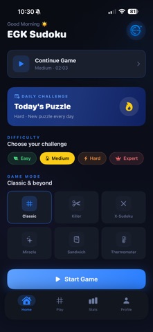 EGK Sudoku screenshot