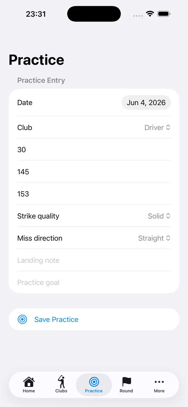 Screenshot #3 pour Carnet Yardage Golf Log2026