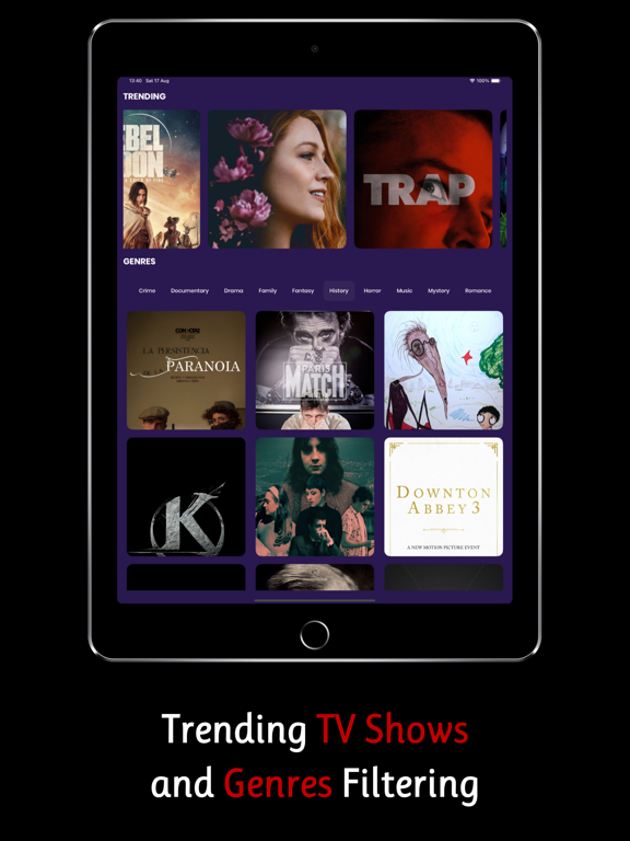 Cinegate - Movies Voice Finder iPad screenshot 2 - Entertainment app