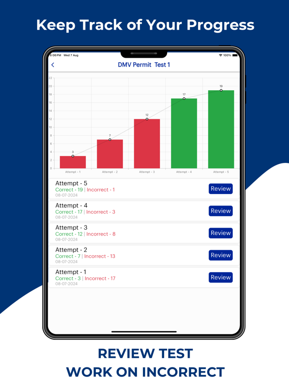 Florida DMV Permit Practice iPad screenshot 4 - Education app