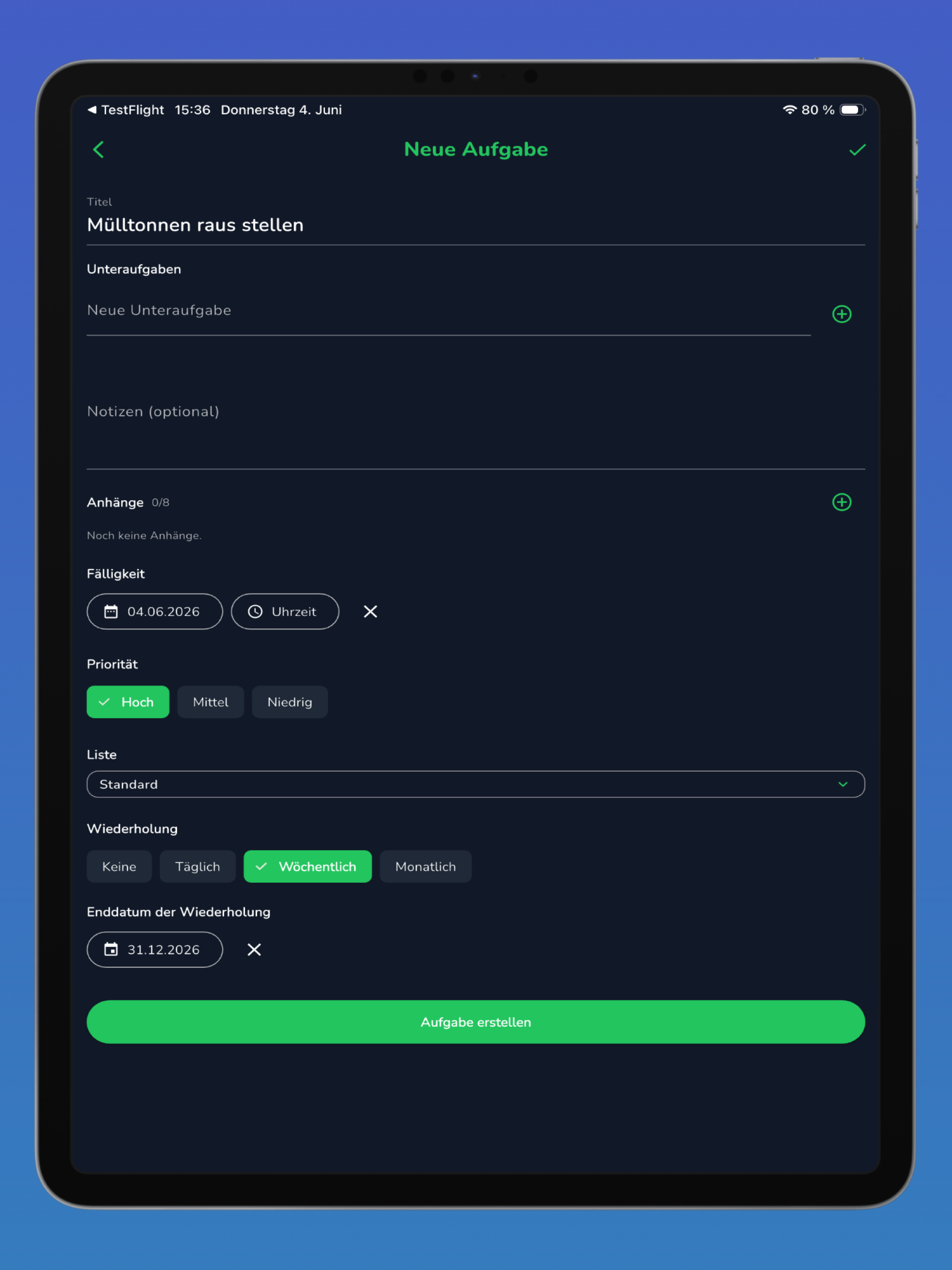 Todo Fox – Aufgabenliste screenshot 7