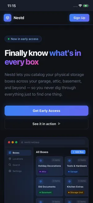 Nestd - Storage Organizer screenshot 1
