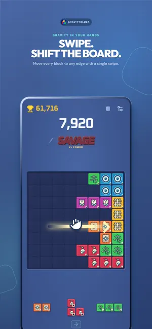 Gravity Block: Puzzle screenshot 2