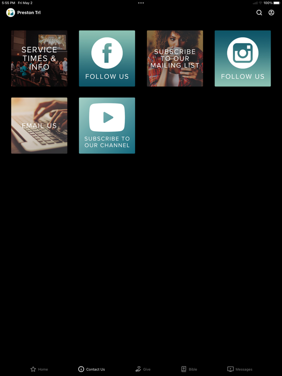 Preston Trail Community Church iPad screenshot 2 - Education app
