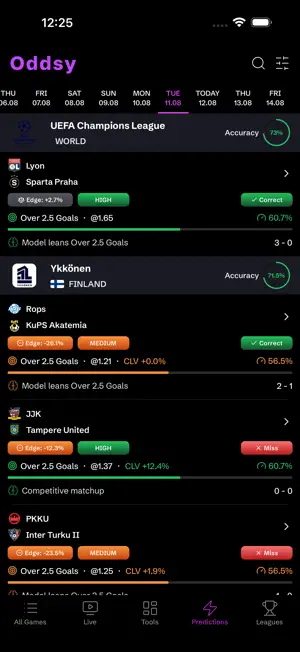 Oddsy: AI Football Predictions screenshot 2