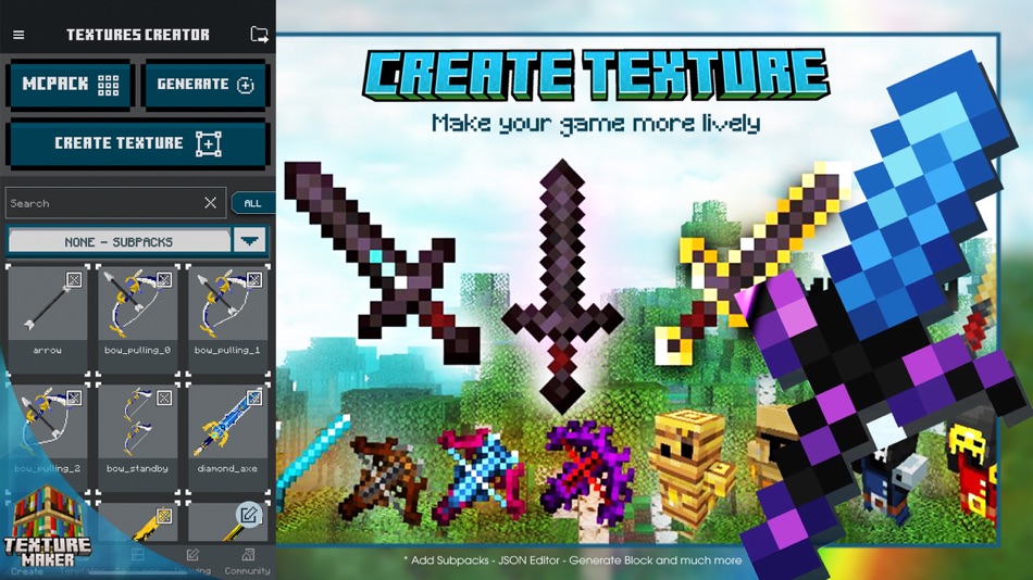 #2. Texture maker for Minecraft PE (iOS) 由: PAMG