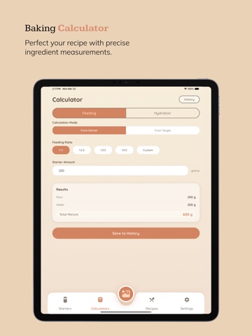 Sourdough Tracker - ST iPad screenshot