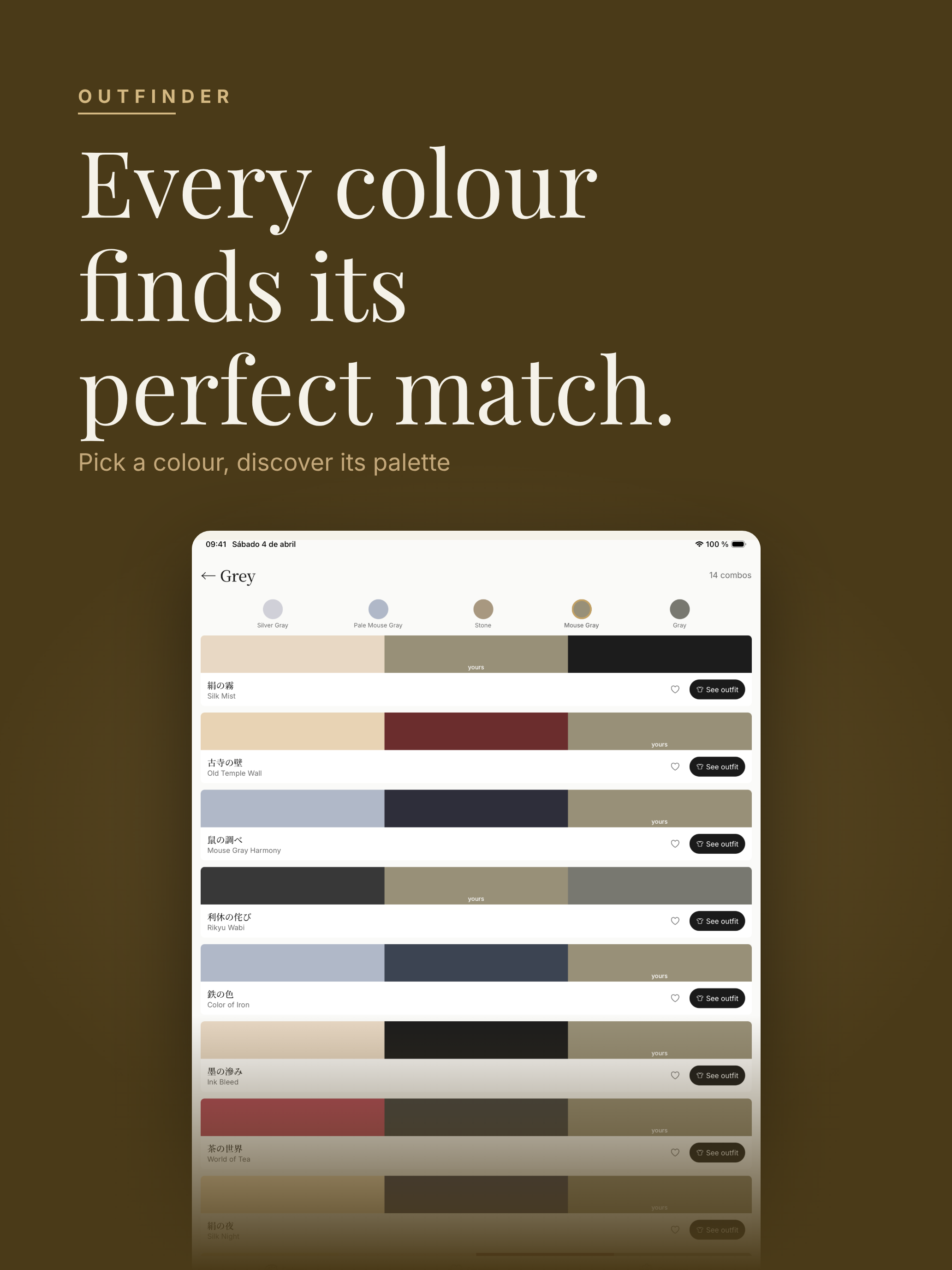 Outfinder: Color Coordination