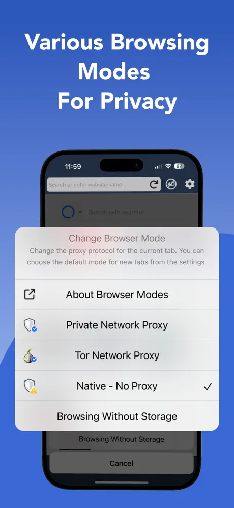Onion Browser : Private VPN screenshot 5