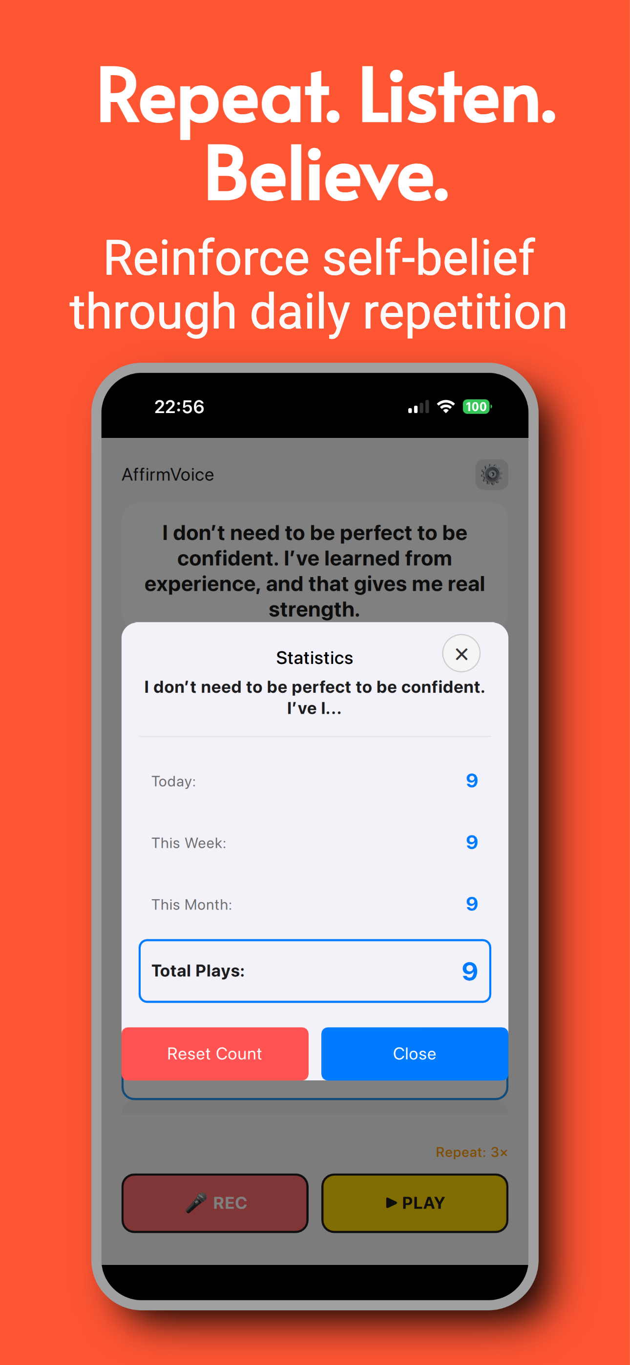 AffirmVoice:Voice Affirmations screenshot 4
