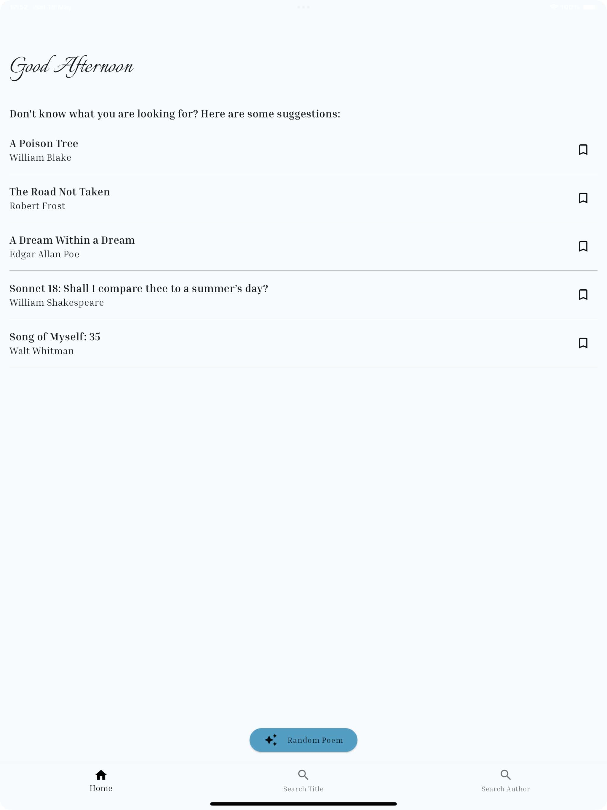 Poetry Pocket - daily poems