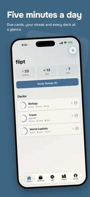 flipt: Flashcards screenshot 1