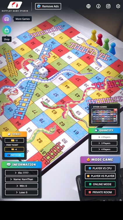 Snakes And Ladders 3D Online