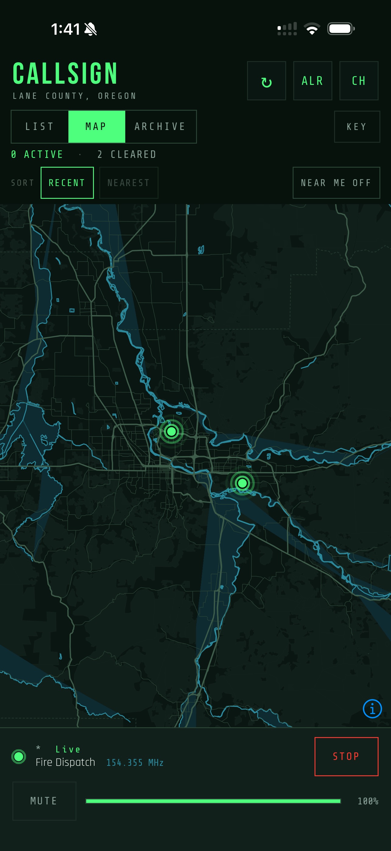 Screenshot 2 of CallSign Lane County