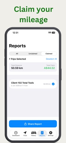 Mileage Tracker - Car Logbook Screenshot 7 of 9