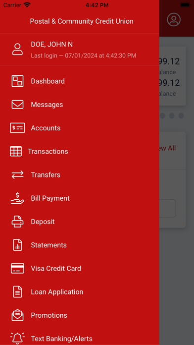 Postal & Community CU Mobile Screenshot