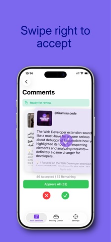 Vibe Commenting iPhone screenshot