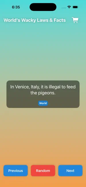 World's Wacky Laws & Facts screenshot 4
