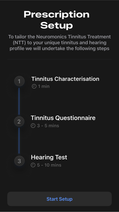 Neuromonics Tinnitus Treatment Screenshot