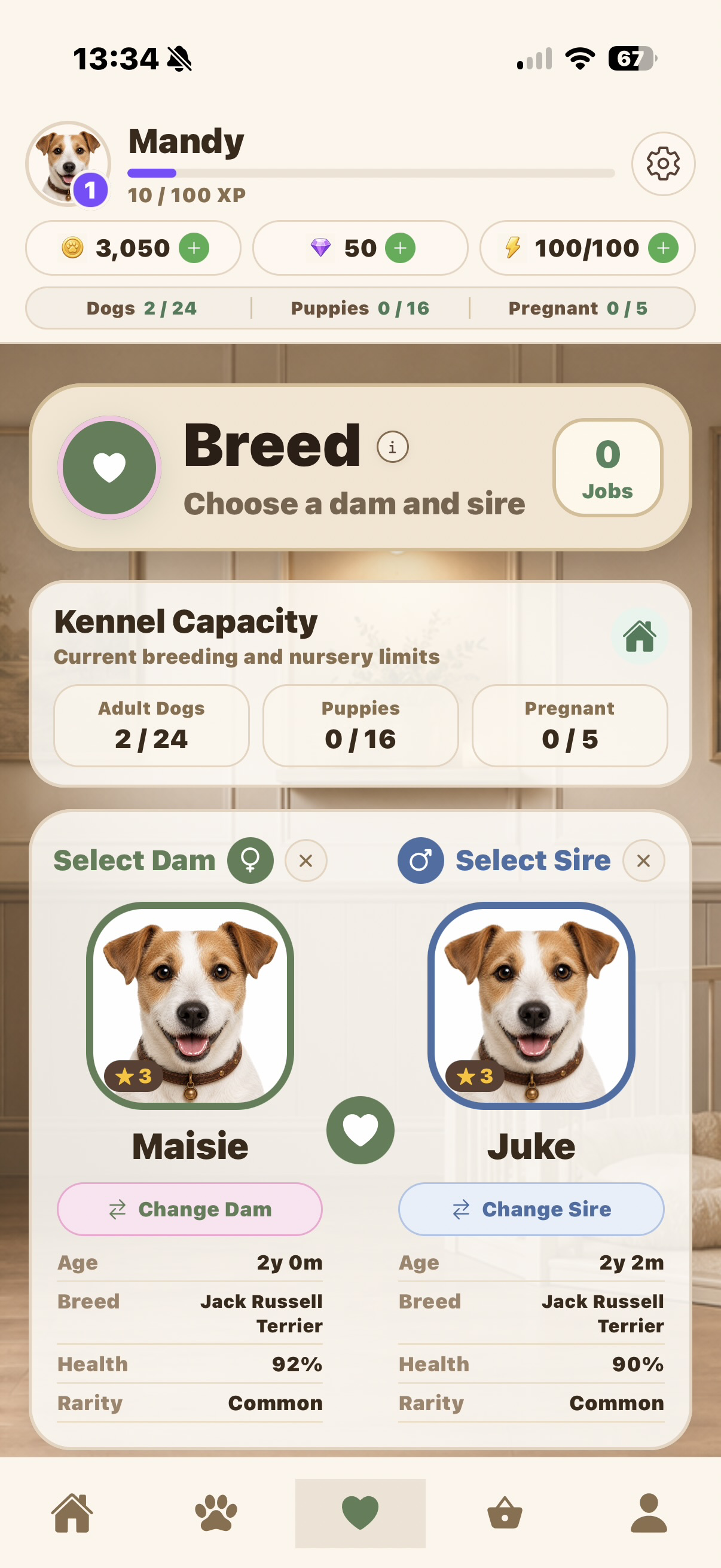My Kennel: Dog Breeding Game screenshot 3