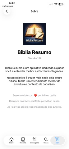 Bíblia Resumo screenshot